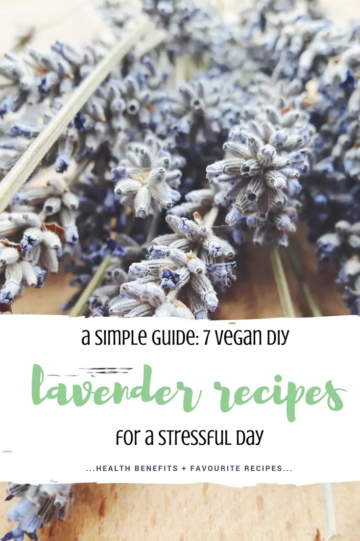 simple lavender vegan recipes for a stressful day