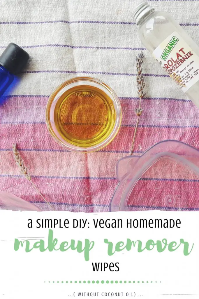 A simple DIY vegan homemade makeup remover wipes (no coconut oil)