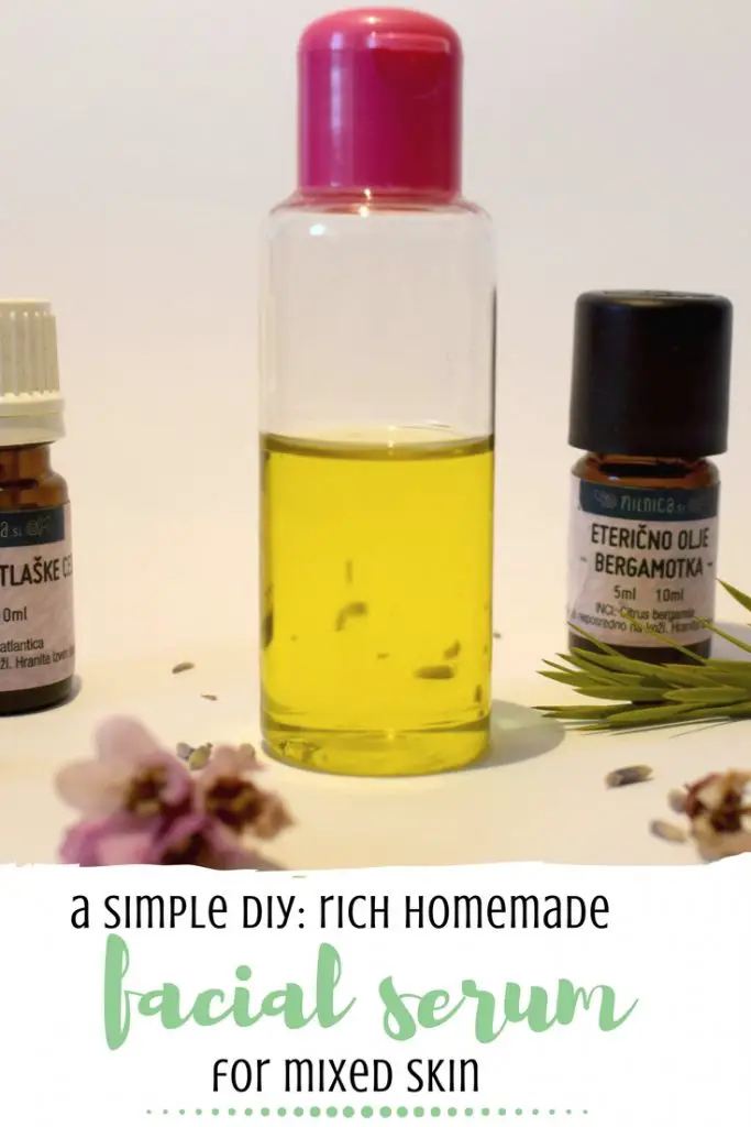 homemade natural skin serum for mixed skin