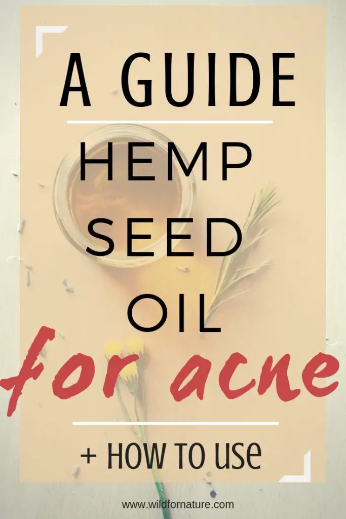 hemp seed oil for acne, hemp seed oil skin benefits