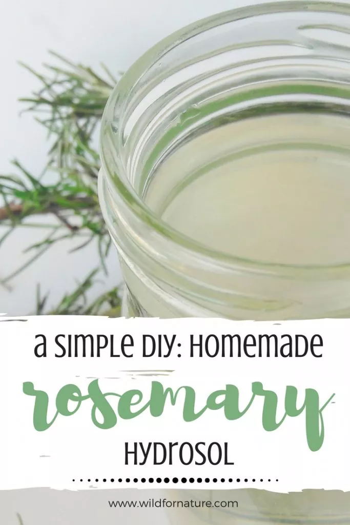 homemade rosemary hydrosol