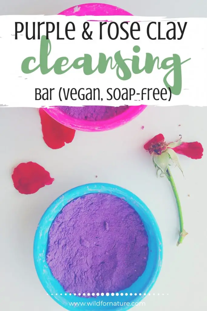 DIY rose clay cleansing bar