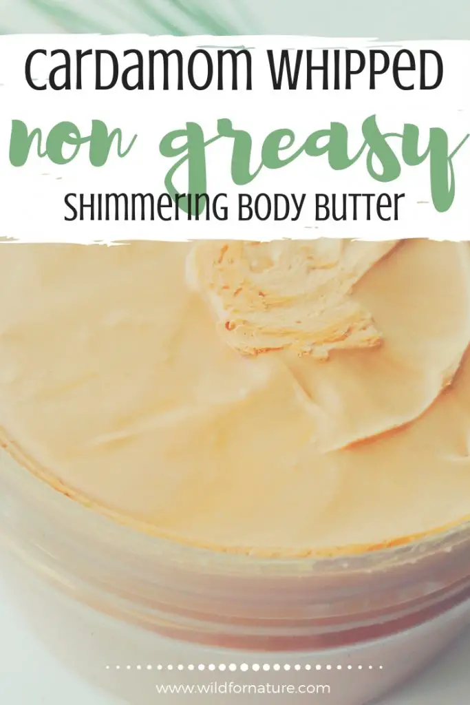 DIY shimmering body butter