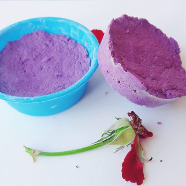 homemade rose clay cleansing bar