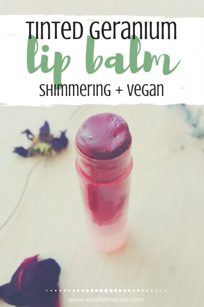 homemade vegan tinted lip balm