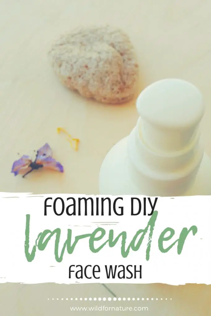 lavender foaming diy face wash