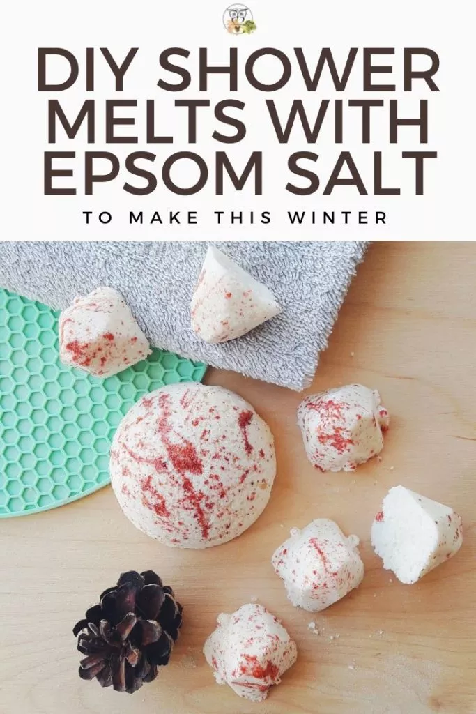 homemade shower melts with epsom salt