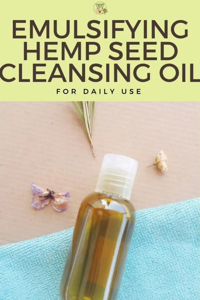 Lemongrass DIY Hemp Seed Oil Makeup Remover Wild for Nature